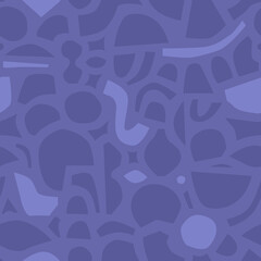 Eigentijds naadloos patroon met eenvoudige geometrische vormen in zeer peri-kleur. Stijlvolle abstracte achtergrond in Scandinavische stijl voor print, design, stof. vector illustratie