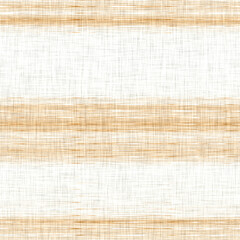 Linen texture background with broken stripe. Organic irregular striped seamless pattern. Modern plain 2 tone spring textile for home decor. Farmhouse scandi style rustic orange all over print. - 479225181