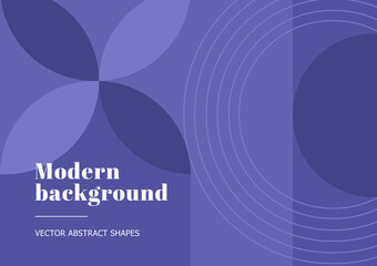Fototapeta premium Minimal lilac geometric background. Vector Illustration for cover, banner, brochure, and other.