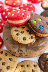 cookies candy  sweet food snack sugar gourmet cookies nutella chocolate  milk cream  chocolate  milk cream background for instagram