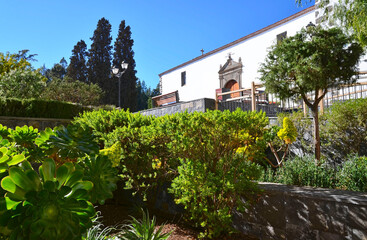 Beautiful view of Vilaflor mountain village,Tenerife,Canary Islands,Spain.Selective focus.