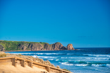 Beautiful coastline of Phillip Island on a sunny afternoon, Australia.