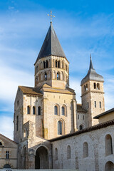 Fototapeta na wymiar Cluny abbey, medieval monastery in Burgundy, France 
