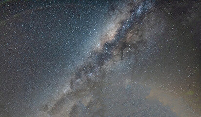 Amazing view of Milky Way Galaxy on a starry clear night.