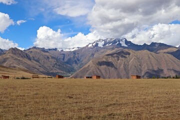 landscape in the mountains near cusco