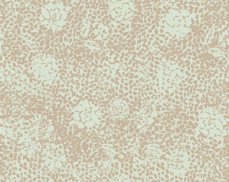 Abstract vector seamless floral background of doodle hand drawn beige  wallpaper.