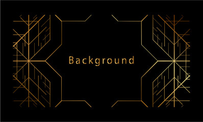 Luxury gold color line background can be used for any background