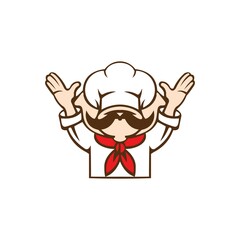 Chef Restaurant Logo Illustrations