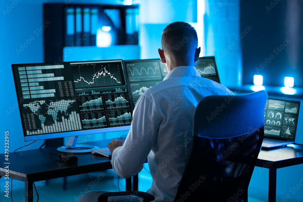 Poster business data analytics dashboard