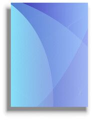 Presentation cover template, blue vector background
