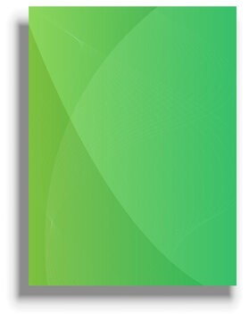 Presentation cover template, green vector background