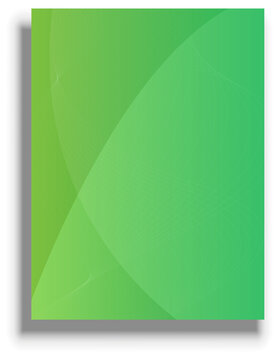 Presentation cover template, green vector background