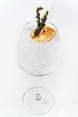 cocktail on the white background