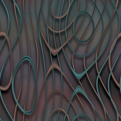 Abstract brown green seamless background with lines