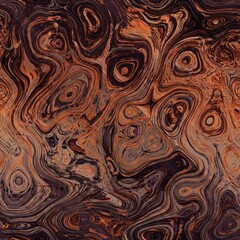 Abstract brown and orange swirls seamless background