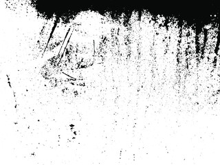 Rustic grunge vector texture with grain and stains. Abstract noise background. Weathered surface. Dirty and damaged. Detailed rough backdrop. Vector graphic illustration with transparent white. EPS10.