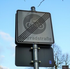 Fahrradstraße Verkehrszeichen