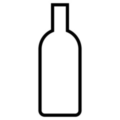 Bottle outline icon for web and mobile