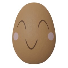 Oster Ei mit Gesicht