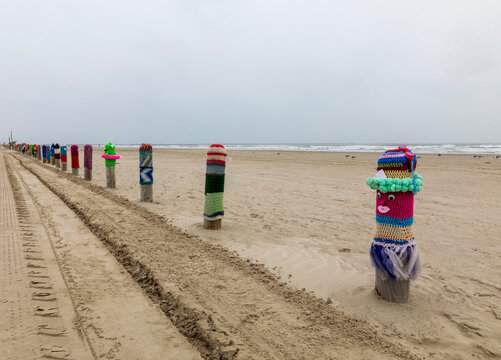 Port Aransas Texas Beach Decorated Post