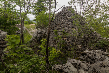 Stone ruins in Lovcen national park, Montenegro