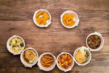 Healthy Food Delivery Box. Lunch Prep