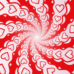 Optical illusion. Abstract background. Motion.