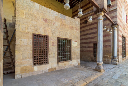 Prince Aq Sunqur Burial Chamber, attached to the Mosque of Aqsunqur, aka Blue Mosque, Bab El Wazir district, Old Cairo, Egypt