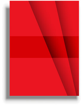 Presentation cover template, red vector background