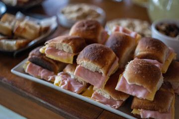 meat rolls on a plate