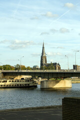 beautiful autumn day in MAASTRICHT, A BEAUTIFUL TOWN IN THE SOUTH OF THE NETHERLANDS - 479252337
