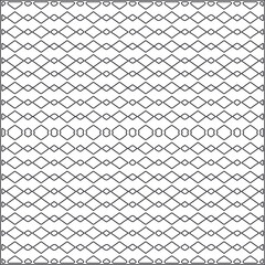 Fototapeta premium Abstract Geometric Pattern generative computational art illustration.Black and white pattern for wallpapers and backgrounds. line art.