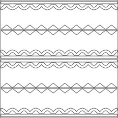 Abstract Geometric Pattern generative computational art illustration.Black and 
white pattern for wallpapers and backgrounds. line art.