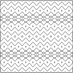 Abstract Geometric Pattern generative computational art illustration.Black and 
white pattern for wallpapers and backgrounds. line art.