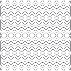 Abstract Geometric Pattern generative computational art illustration.Black and 
white pattern for wallpapers and backgrounds. line art.