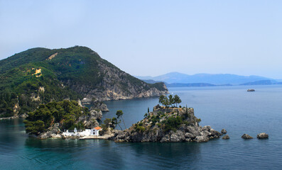 beautiful summer day in PARGA, A BEAUTIFUL TOWN ON THE COAST OF THE IONIAN SEA IN GREECE - 479254188
