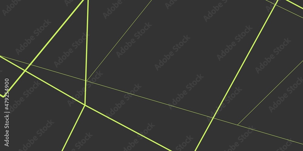 Poster abstract rendering of colored lines on a gray background.