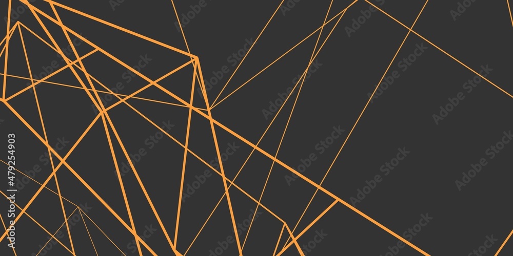 Poster abstract rendering of colored lines on a gray background.
