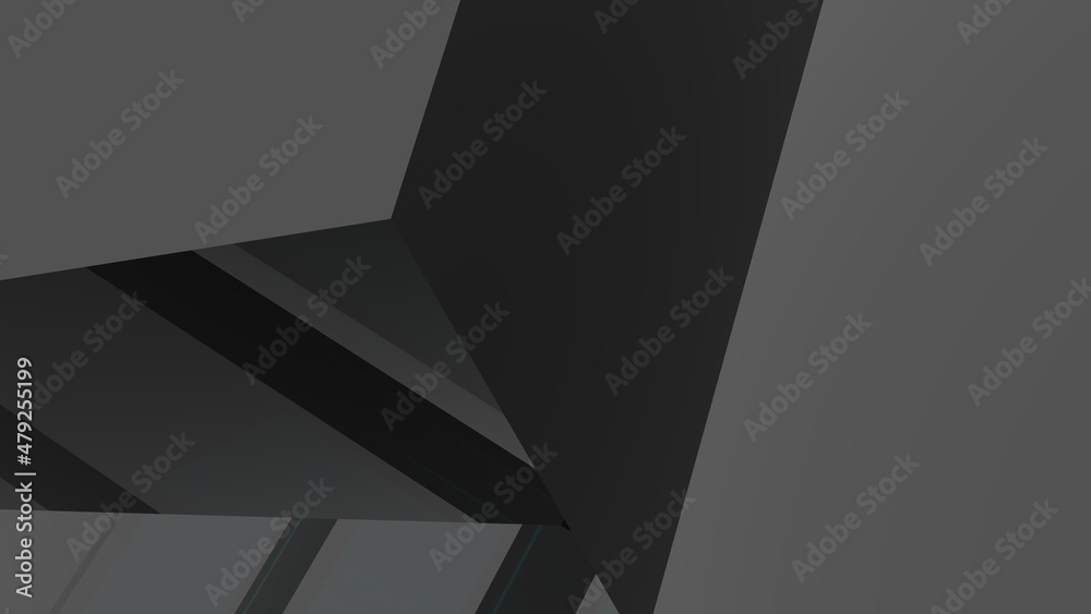 Poster abstract gray background from lines and polygons.