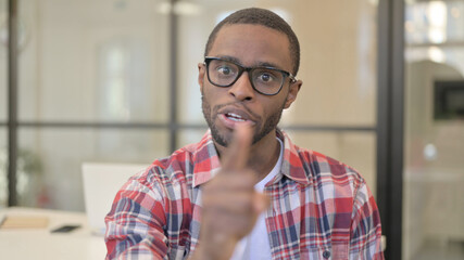 Portrait of African Man Feeling Angry, Fighting