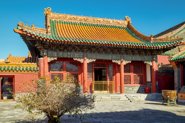 The imperial palace of the Qing Dynasty in Shenyang, China.