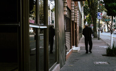 people walking on the street