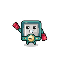 Fototapeta premium processor boxer mascot character