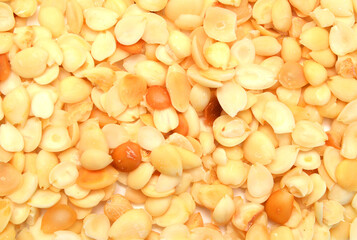 Almonds isolated on white background