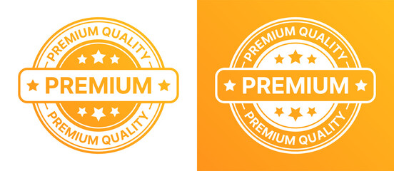 Premium quality seal or stamp label vector illustration. - obrazy, fototapety, plakaty
