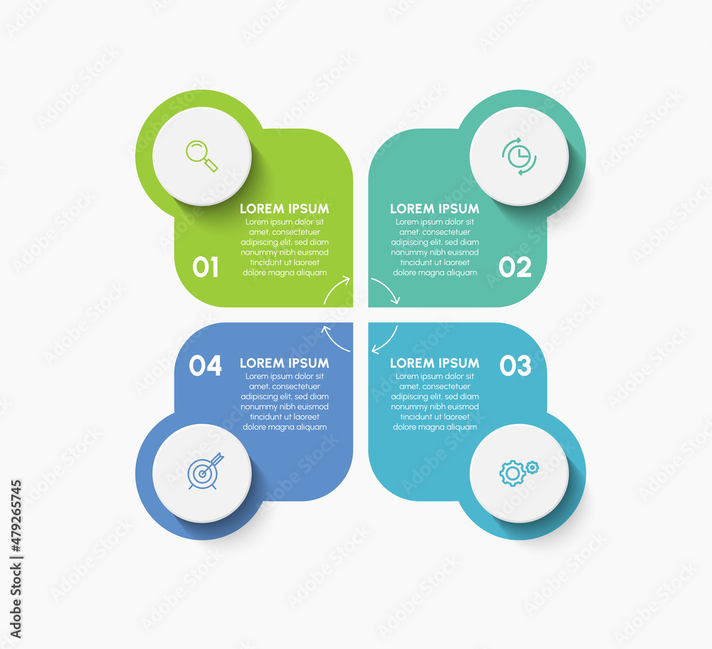 Wall mural business data visualization. timeline infographic icons designed for abstract background template mi