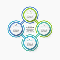 Business circle. timeline infographic icons designed for abstract background template milestone element modern diagram process technology digital marketing data presentation chart Vector