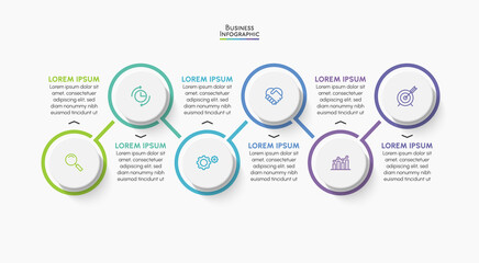 Business data visualization. timeline infographic icons designed for abstract background template milestone element modern diagram process technology digital marketing data presentation chart Vector