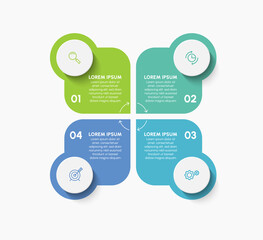 Business data visualization. timeline infographic icons designed for abstract background template milestone element modern diagram process technology digital marketing data presentation chart Vector