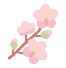 枝付きの桜イラスト